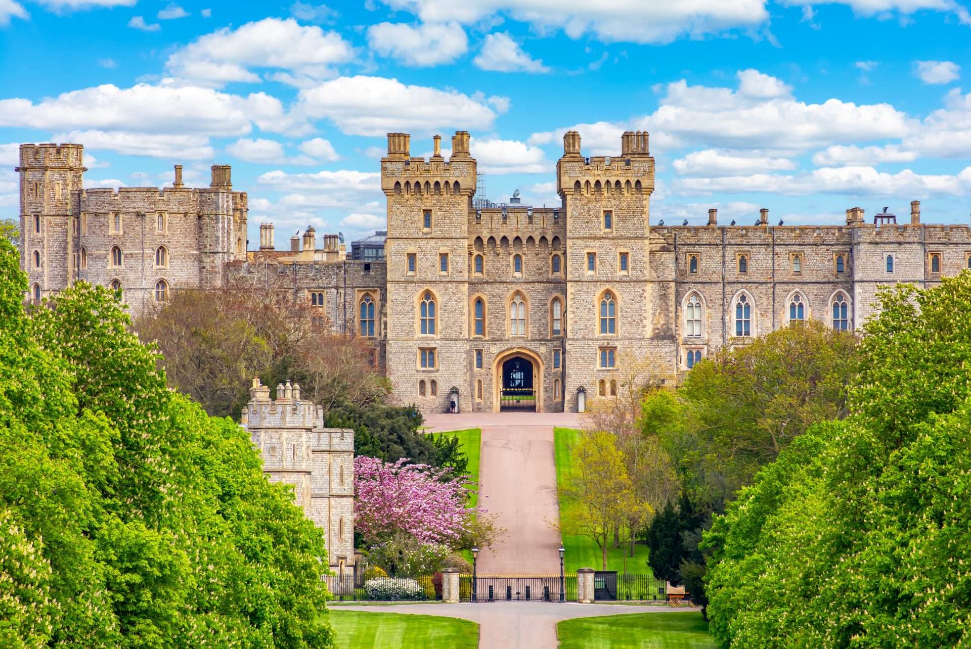 Windsor Castle, a popular attraction outside of London, accessible by luxury chauffeur service.